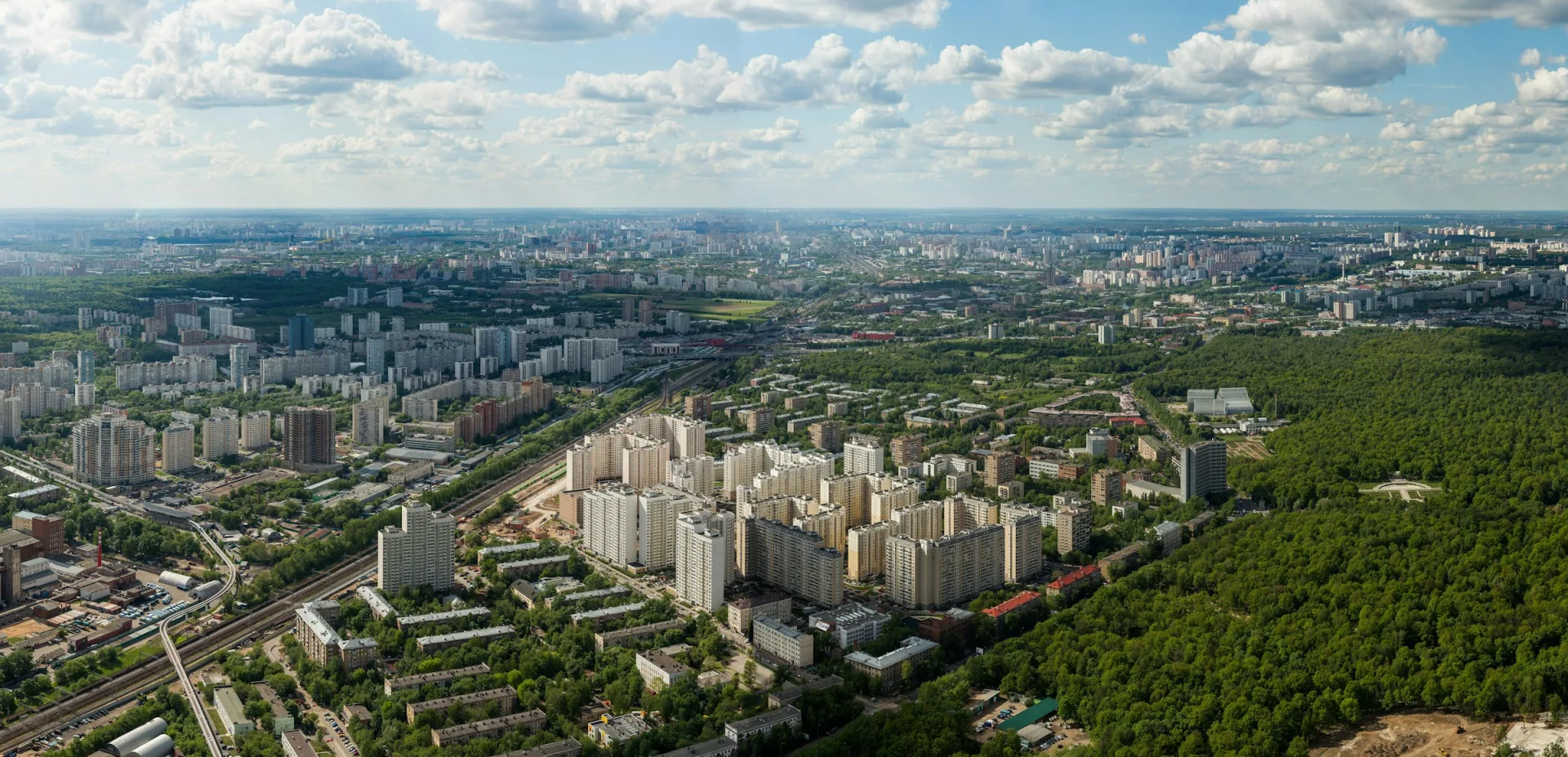 Vue aérienne d'un ensemble résidentiel — gestion du parc de logements, des occupants et des attributions